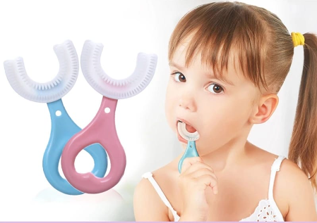 360° U-Shaped Soft Children's Toothbrush